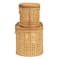 Hello Honey® Modern Decorative Oval Woven Rattan Storage Box Set